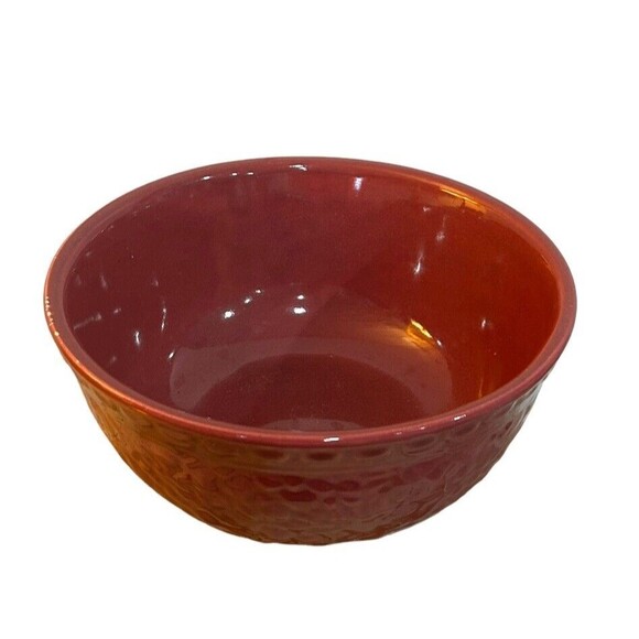 Vtg MCM Haeger Art Pottery Dark Mauve Pink Ceramic Bowl Vessel USA 69 7-1/2” - Picture 2 of 7